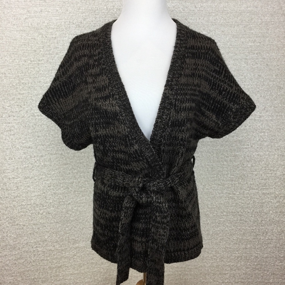 Old Navy brown short sleeve knit sweater XS